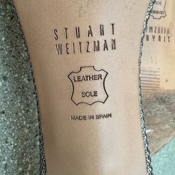 Stuart Weitzman Sparkle Strap Heels - size 6 1/2 - Picture 5 of 6